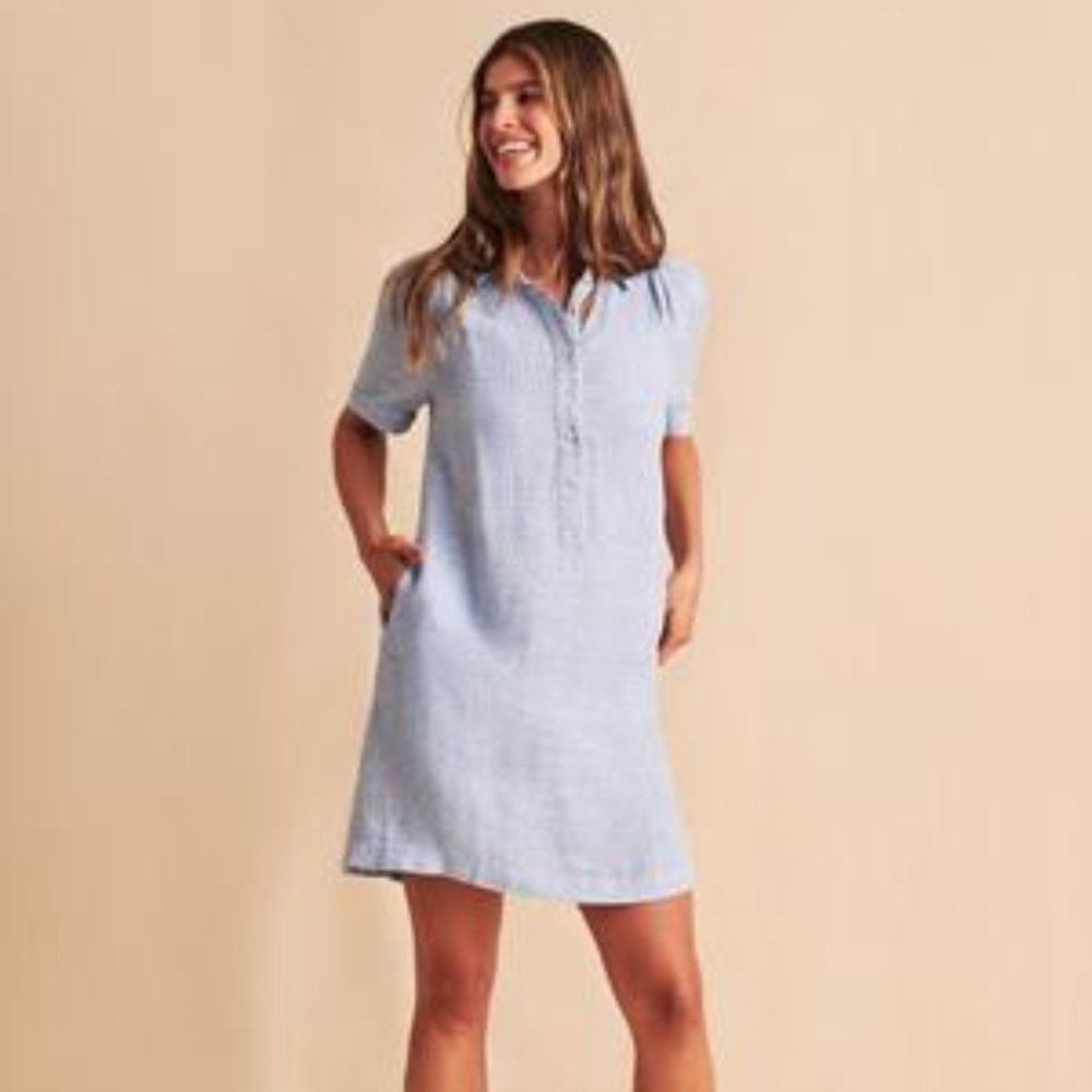 Faherty Hana Linen Dress (BRAND NEW WITH TAGS)